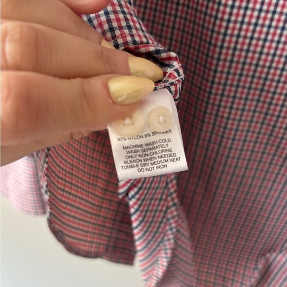 UNTUCKit‎ Men's Red Checkered Long Sleeve Button Down Dress Shirt Size Large - Picture 8 of 8